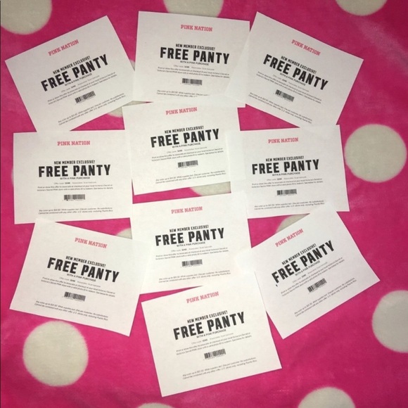 LOT 10 FREE PANTY COUPONS - Picture 1 of 1